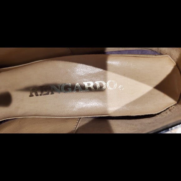 GUC 1970 Vintage designer Patient leather pump  7  3" heel - Picture 9 of 9